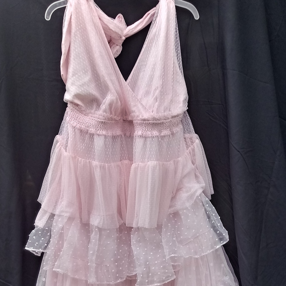 Target Loveshack Fancy Pink Halter Dress